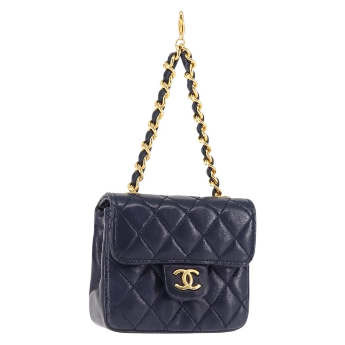 Chanel Chanel Square Classic Single Flap Top Handle Bag Quilted Lambskin Size ONE SIZE - 1 Thumbnail