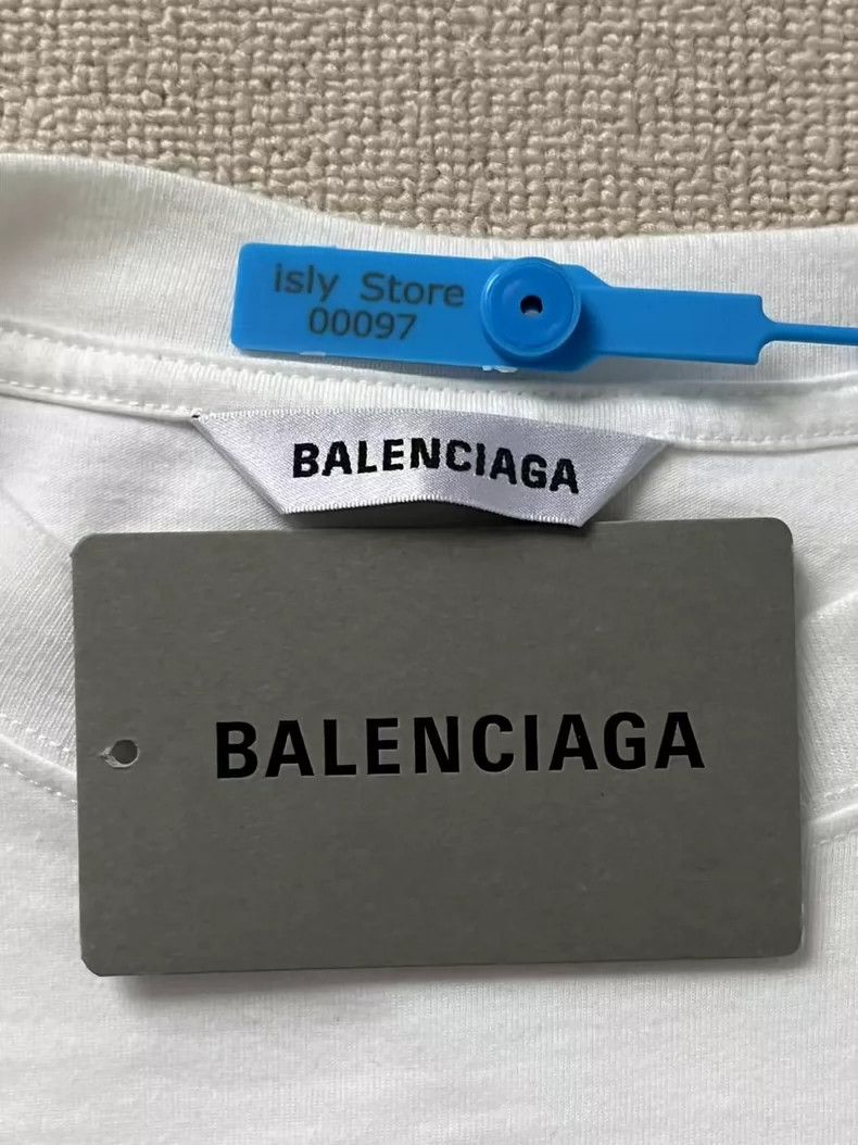 Balenciaga Balenciaga Letter Printed Round Neck Pullover Short Sleeve Size US XS / EU 42 / 0 - 4 Thumbnail