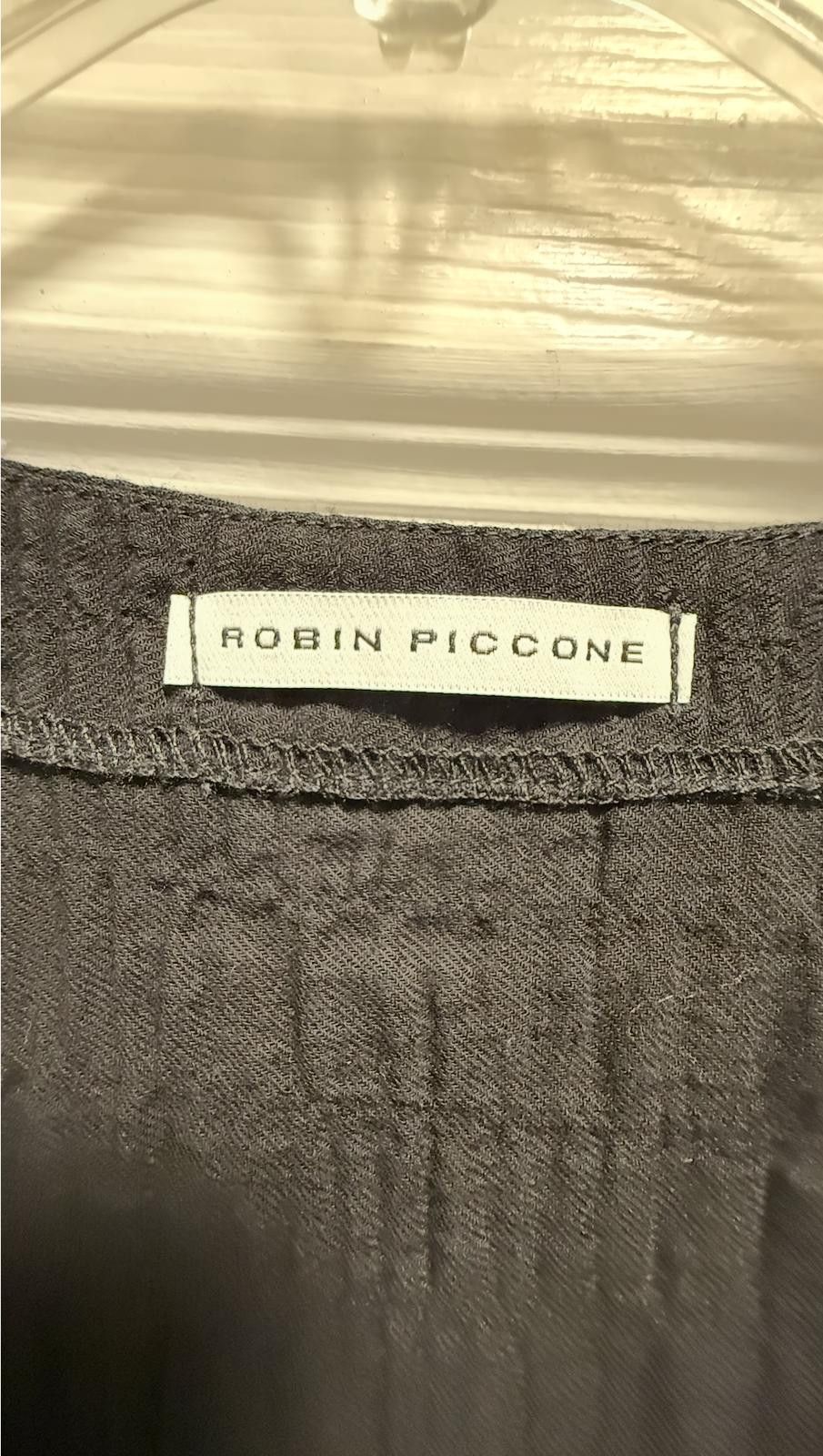 Other Robin Piccone Black Textured Cotton Tiered Dress L Size L / US 10 / IT 46 - 2 Thumbnail
