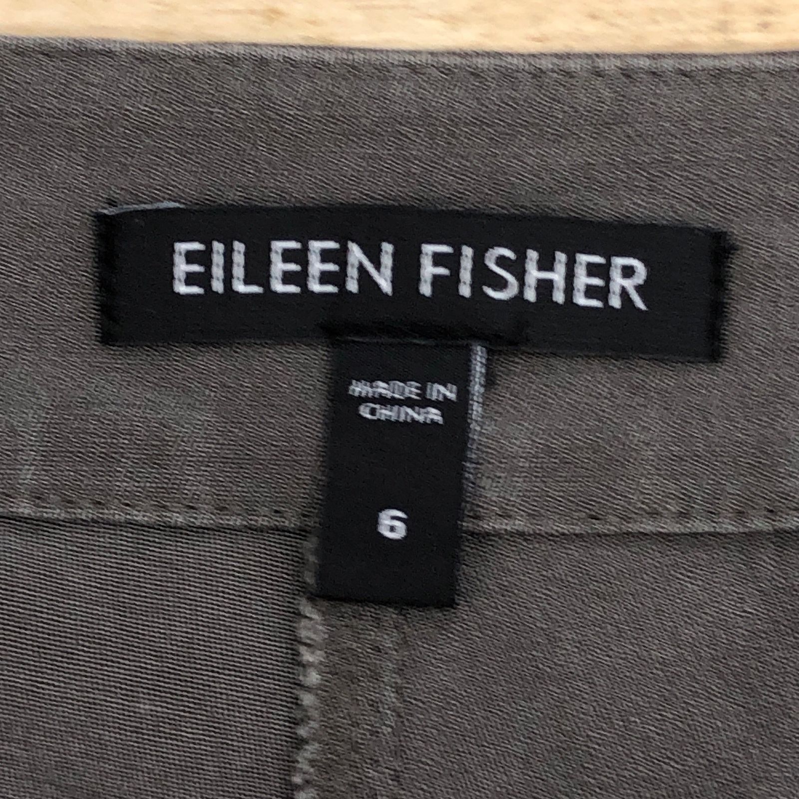 Eileen Fisher Eileen Fisher Size 6 Pants Silk Cotton Stretch Side Zip Gray Size 28" / US 6 / IT 42 - 9 Thumbnail