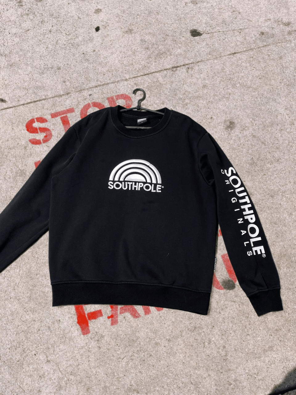 Southpole Y2K Southpole Spellout Logo Faded Sweatshirt Size US L / EU 52-54 / 3 - 1 Thumbnail