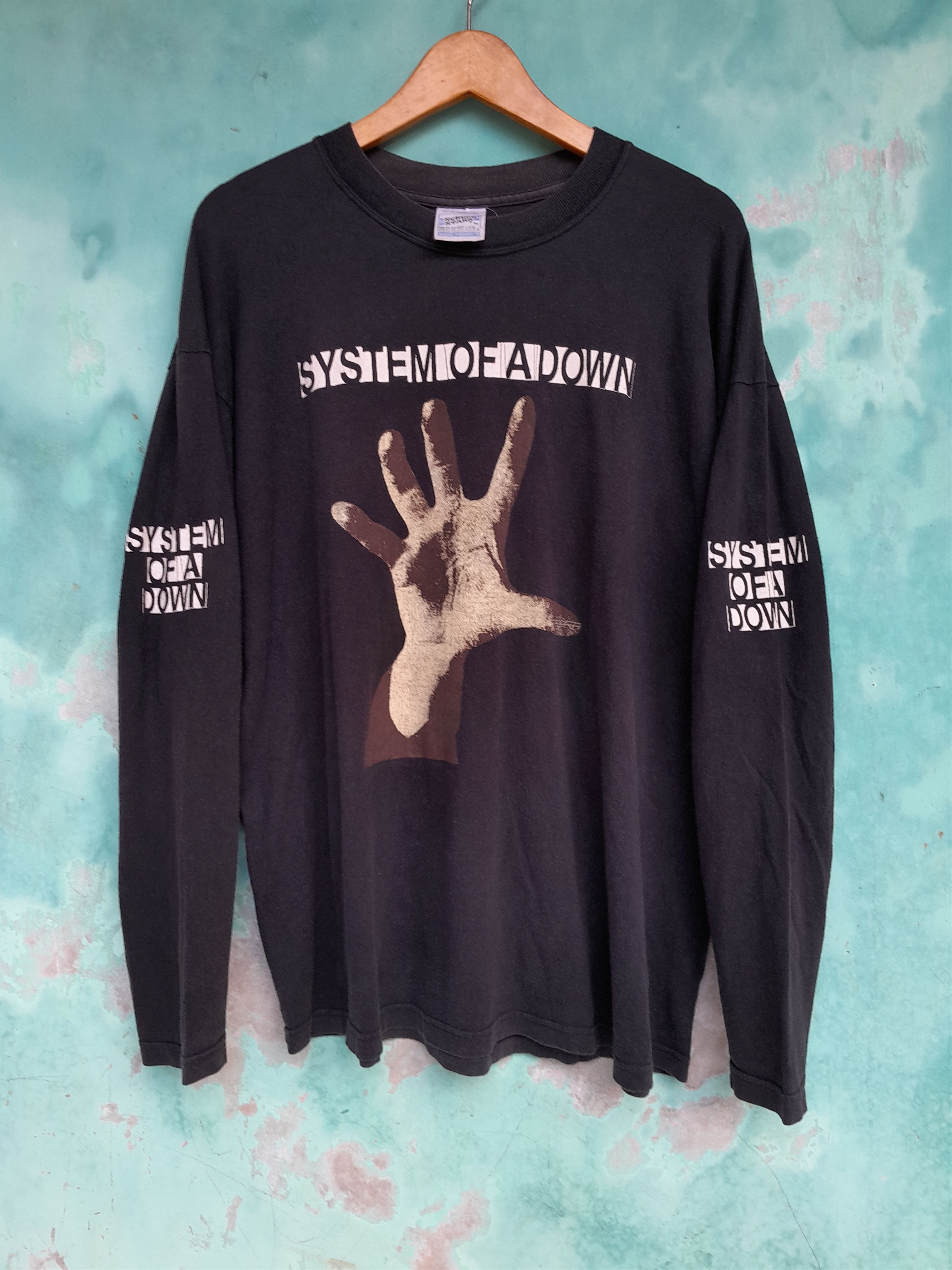 Band Tees Rare Vintage 90s System Of A Down Promo tee Longsleeve shirt Size US XL / EU 56 / 4 - 15 Thumbnail