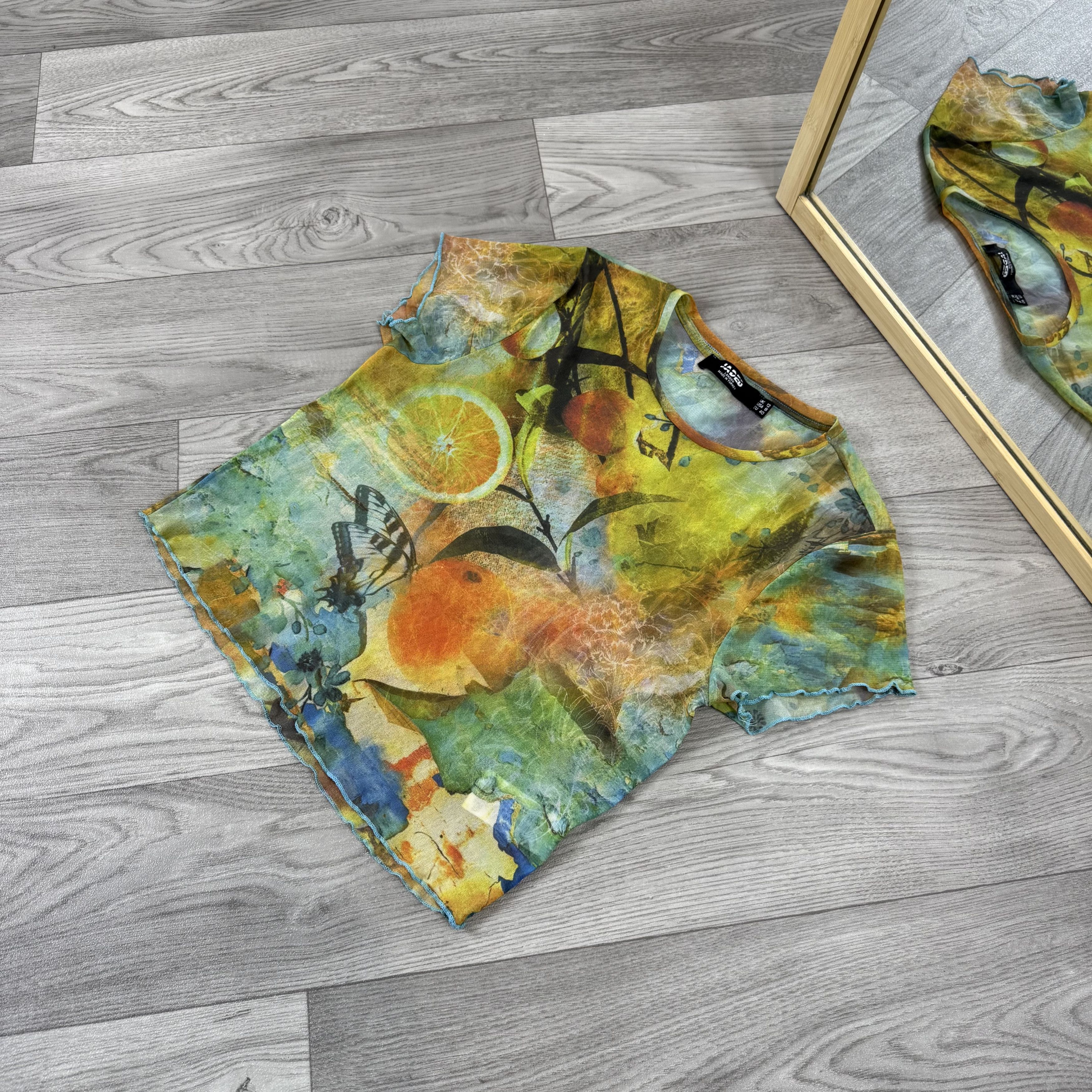 Jaded London Jaded London Mesh Avant Garde Crop Top Tee Shirt Size M / US 6-8 / IT 42-44 - 3 Thumbnail