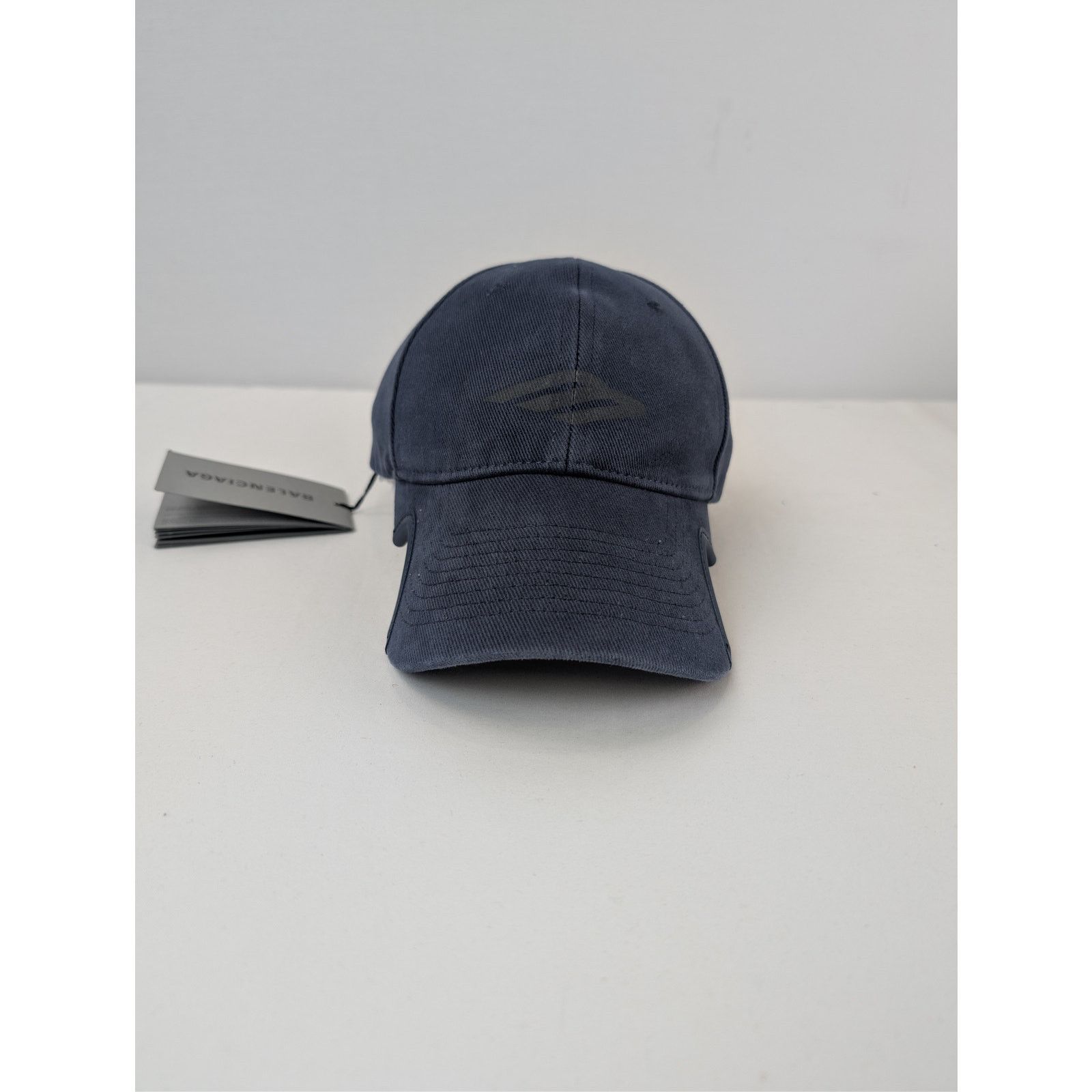 Balenciaga o1rshd1 Q:2 / Size: L / 3B Stencil Baseball Cap / Hat Blue Size ONE SIZE - 2 Thumbnail