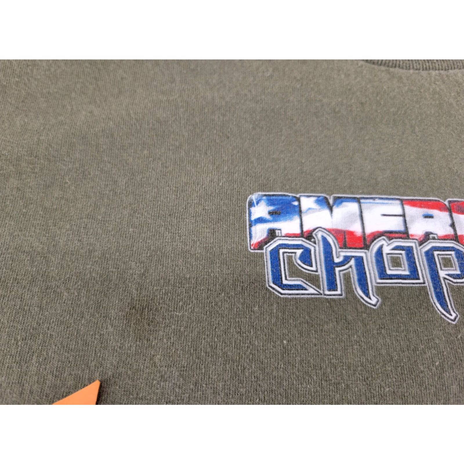 Vintage VINTAGE Distressed American Chopper POW MIA Bike T Shirt Green Sz Large Mens Shirt Size US L / EU 52-54 / 3 - 4 Thumbnail