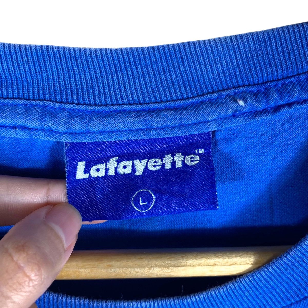 Lafayette 148 LAFAYETTE Keep It True Logo Graphic Tee Shirt Large Size Size US L / EU 52-54 / 3 - 7 Thumbnail