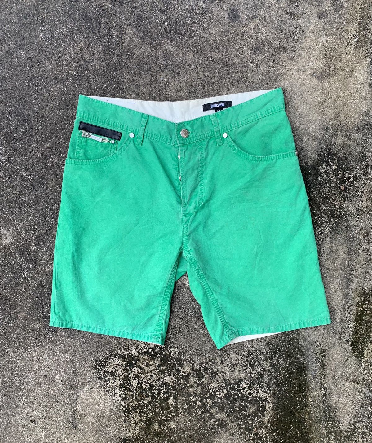 Just Cavalli Just Cavalli Green Shorts Size US 31 - 1 Thumbnail