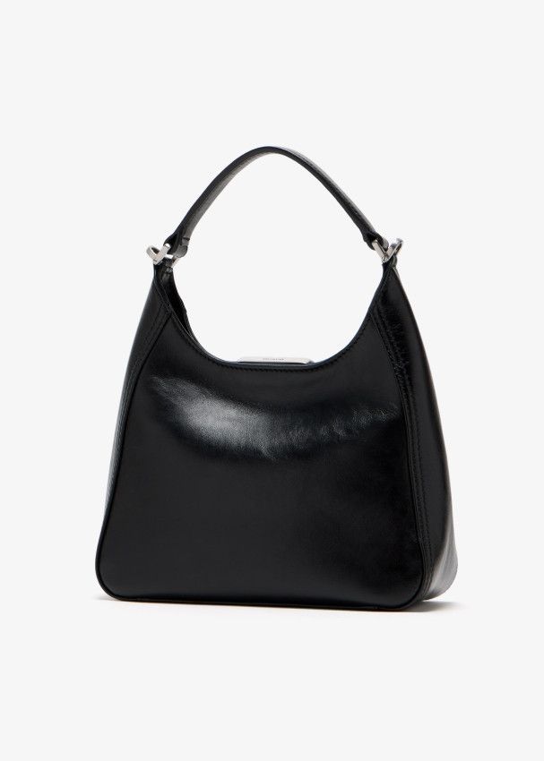 Balenciaga o1mt1gz0325 Size: OS / BB Soft Small Hobo Bag in Black Size ONE SIZE - 3 Thumbnail