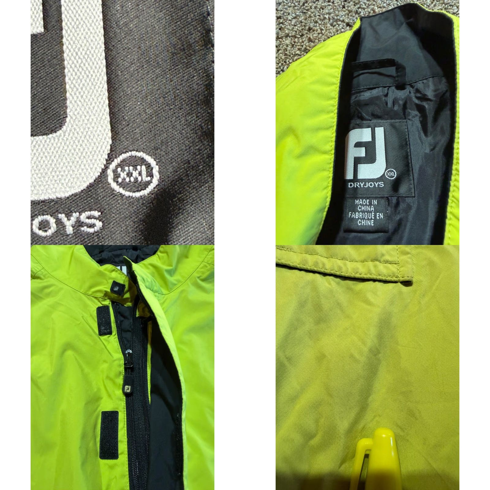 Footjoy FootJoy FJ Mens Windbreaker Jacket Pullover Lime Green XXL 2XL Quarter Zip Size US XXL / EU 58 / 5 - 8 Thumbnail