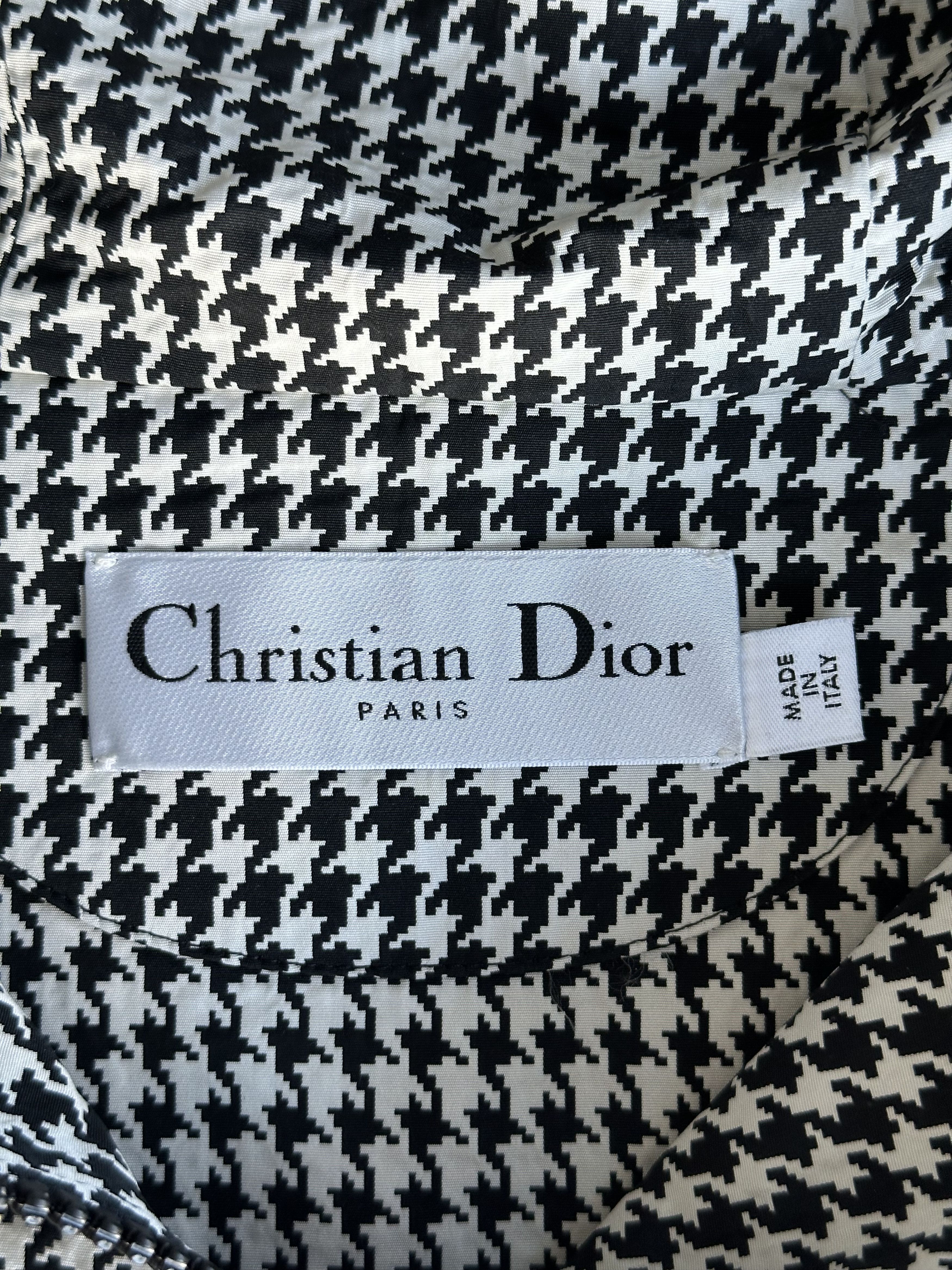 Dior Dior Black & White Houndstooth Oversized Women's Anorak Size M / US 6-8 / IT 42-44 - 3 Thumbnail