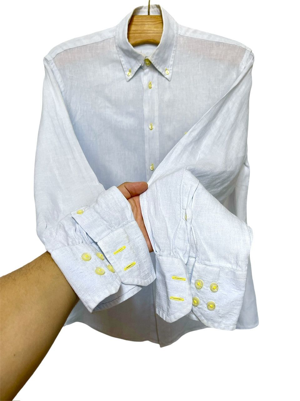 Carolina Herrera 🔥 Vintage Carolina Herrera shirt size xl / xxl linen lino Size US XXL / EU 58 / 5 - 3 Thumbnail