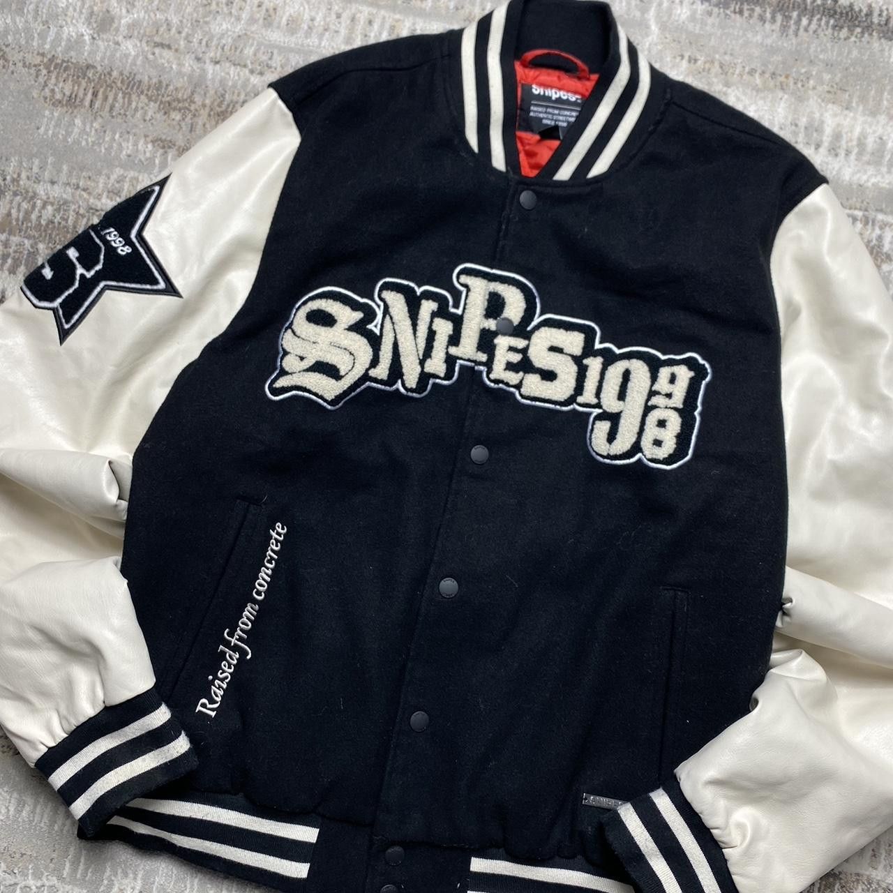 Snipes 00s Snipes Embroidered Varsity Jacket Black/White M Size US M / EU 48-50 / 2 - 2 Thumbnail
