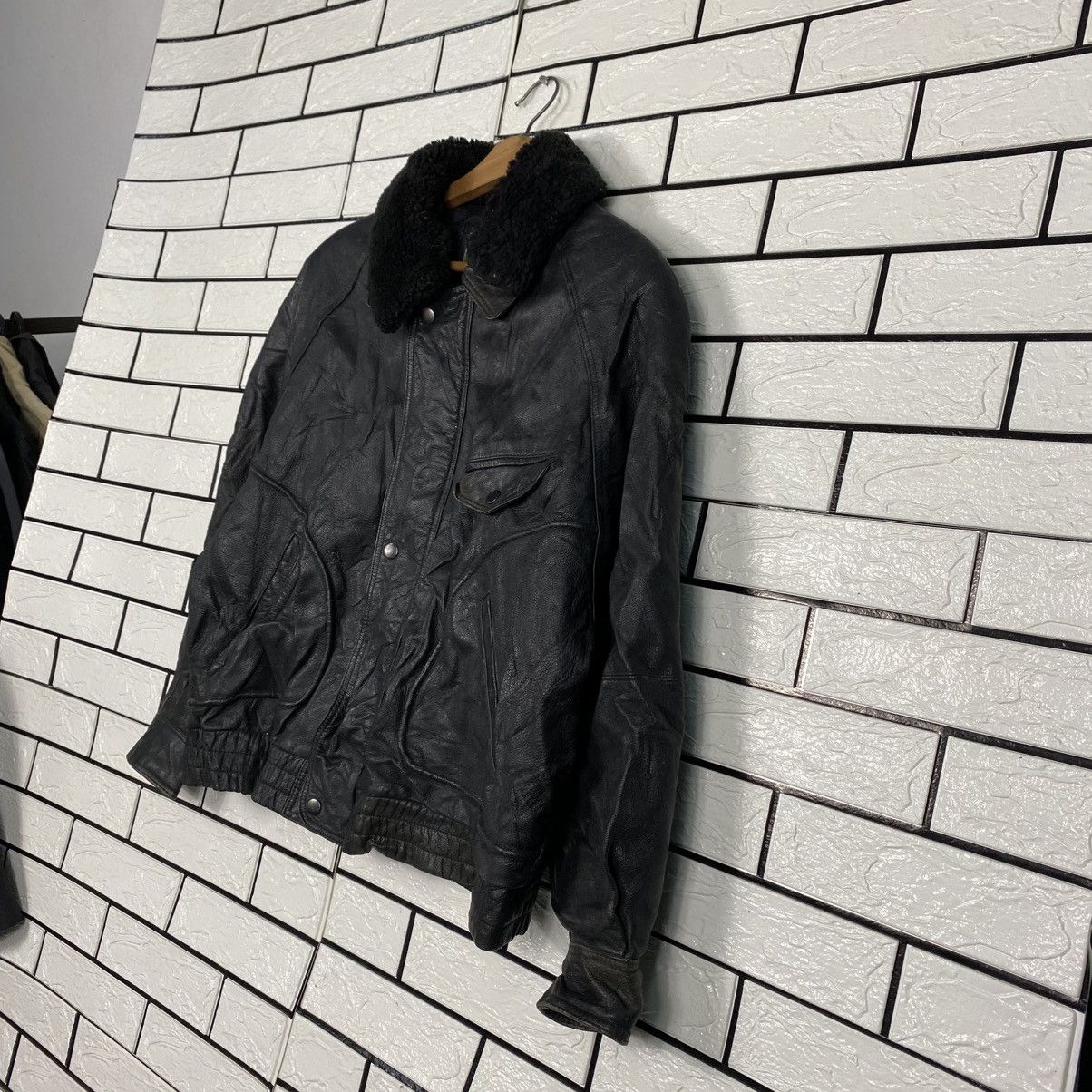 Japanese Brand 📌Vintage Fly Leather Jacket Blanket Gynreo Issey Miyake Size US M / EU 48-50 / 2 - 3 Thumbnail