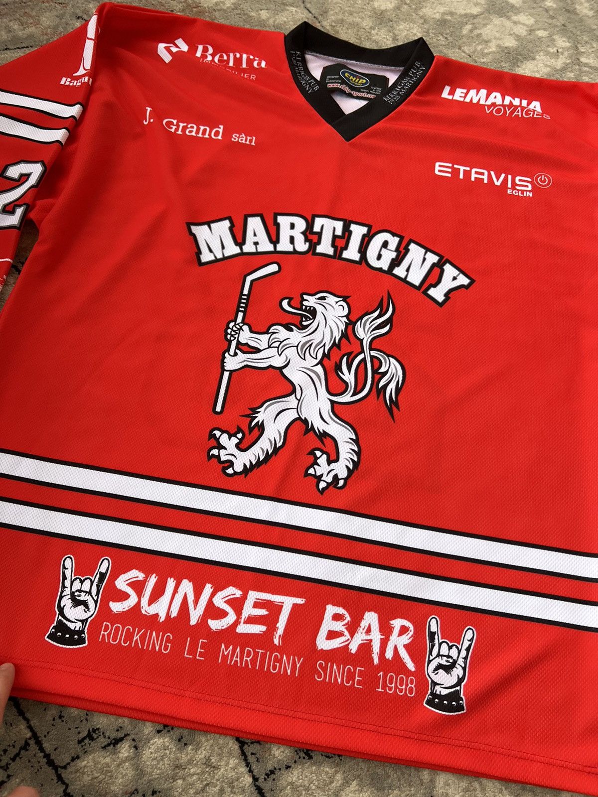 NHL Chip Sport Duay Besse 26 Martigny Hockey Jersey Size US XL / EU 56 / 4 - 2 Thumbnail