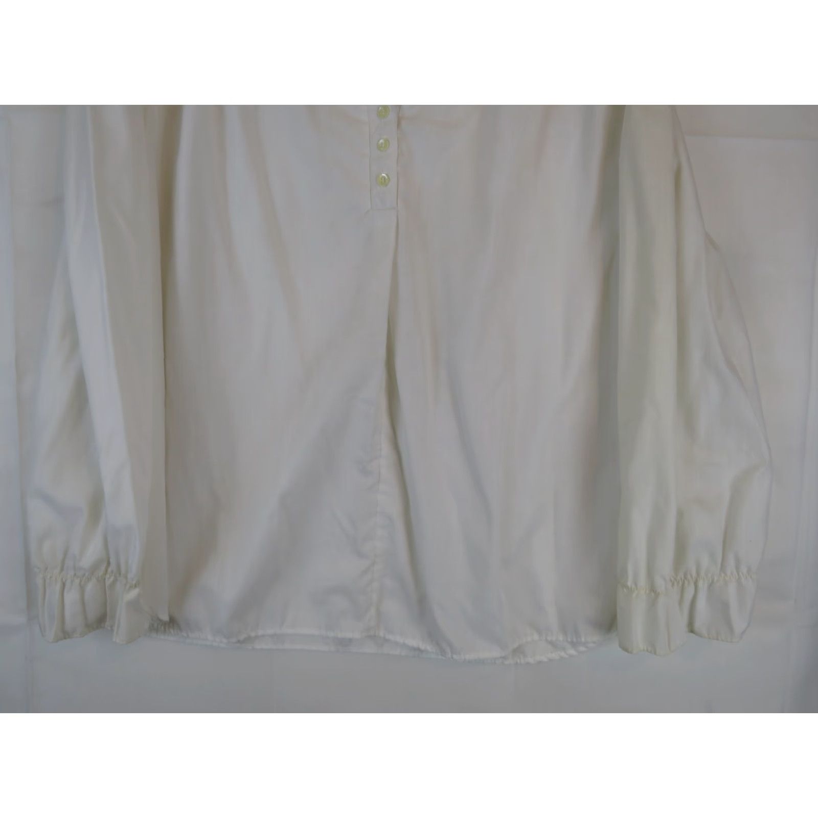 Vintage VINTAGE J.J. Rich White Blouse Shirt Womens Large USA Made Shirt Regular 50s 60s 70s Cotton Breathable Size L / US 10 / IT 46 - 2 Thumbnail