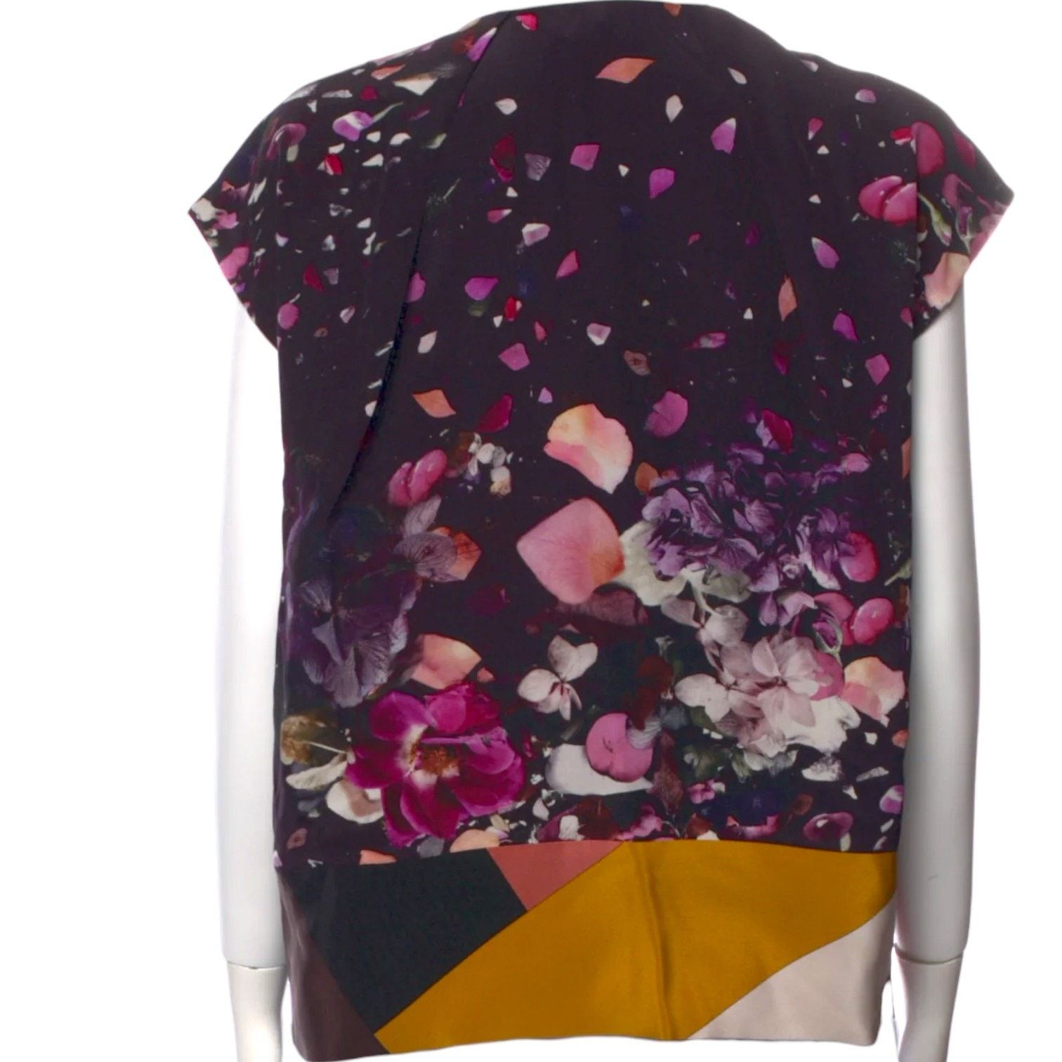 Fendi FENDI Purple Printed Silk Blouse, Medium/IT42 Size M / US 6-8 / IT 42-44 - 7 Thumbnail