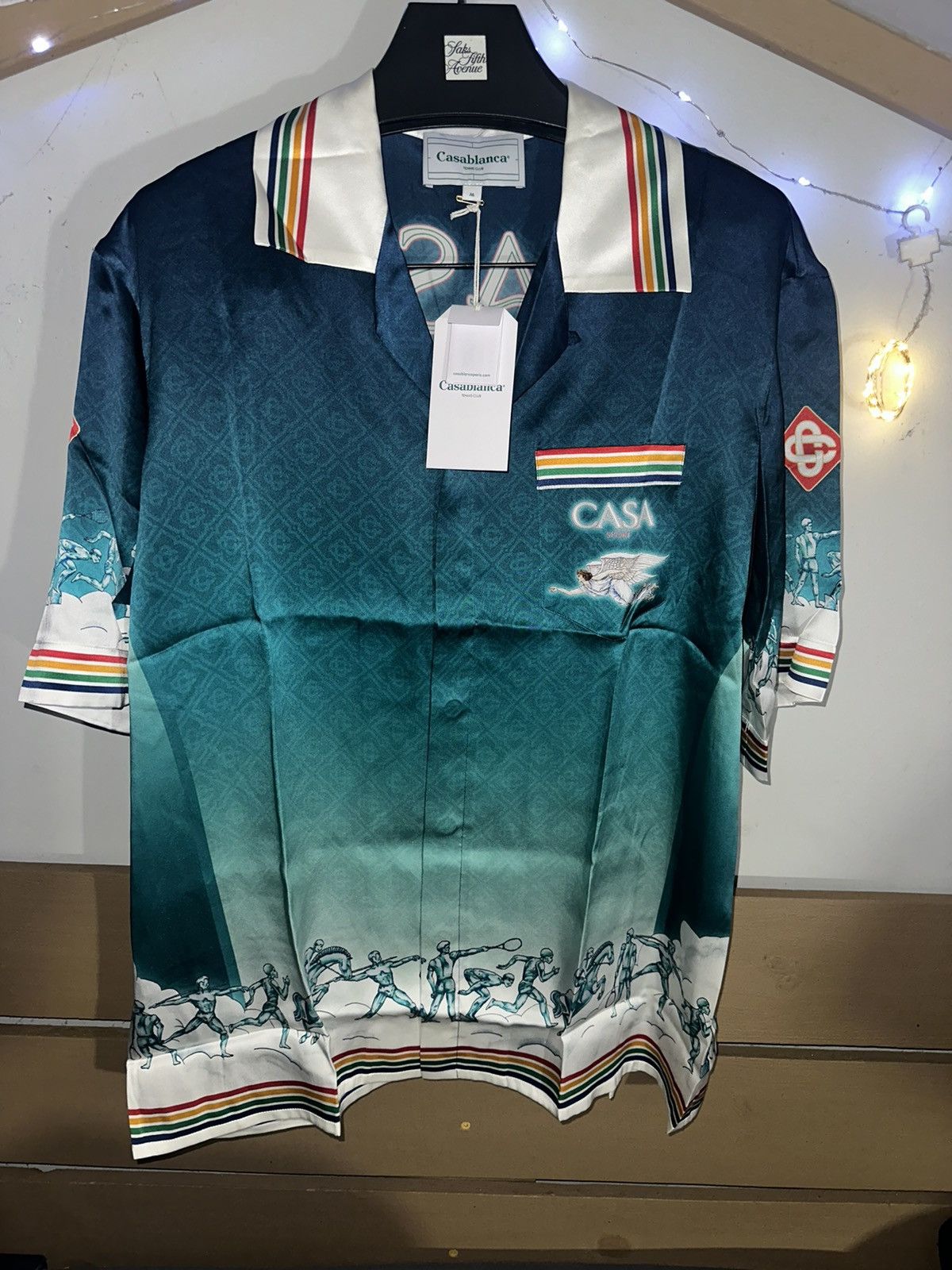 Casablanca Casablanca flying angel silk shirt size medium Size US M / EU 48-50 / 2 - 1 Thumbnail