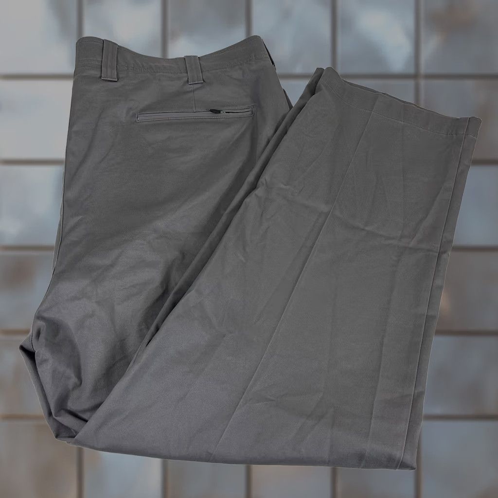 Vintage Oak Hill Pants Gray Cotton Blend Flat Front Straight Fit 48x30 Mens Regular Keywords: Dress Pants Casual 30 Inseam Mens Size US 32 / EU 48 - 1 Thumbnail