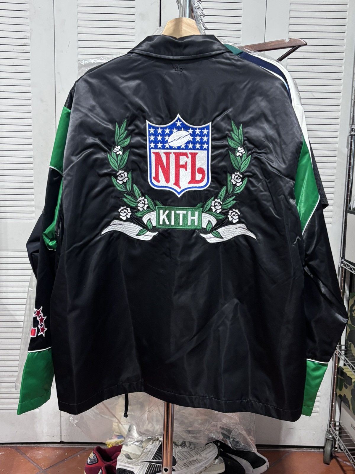 Kith Kith X Nfl Jets Coaches Jacket Size US XL / EU 56 / 4 - 6 Thumbnail