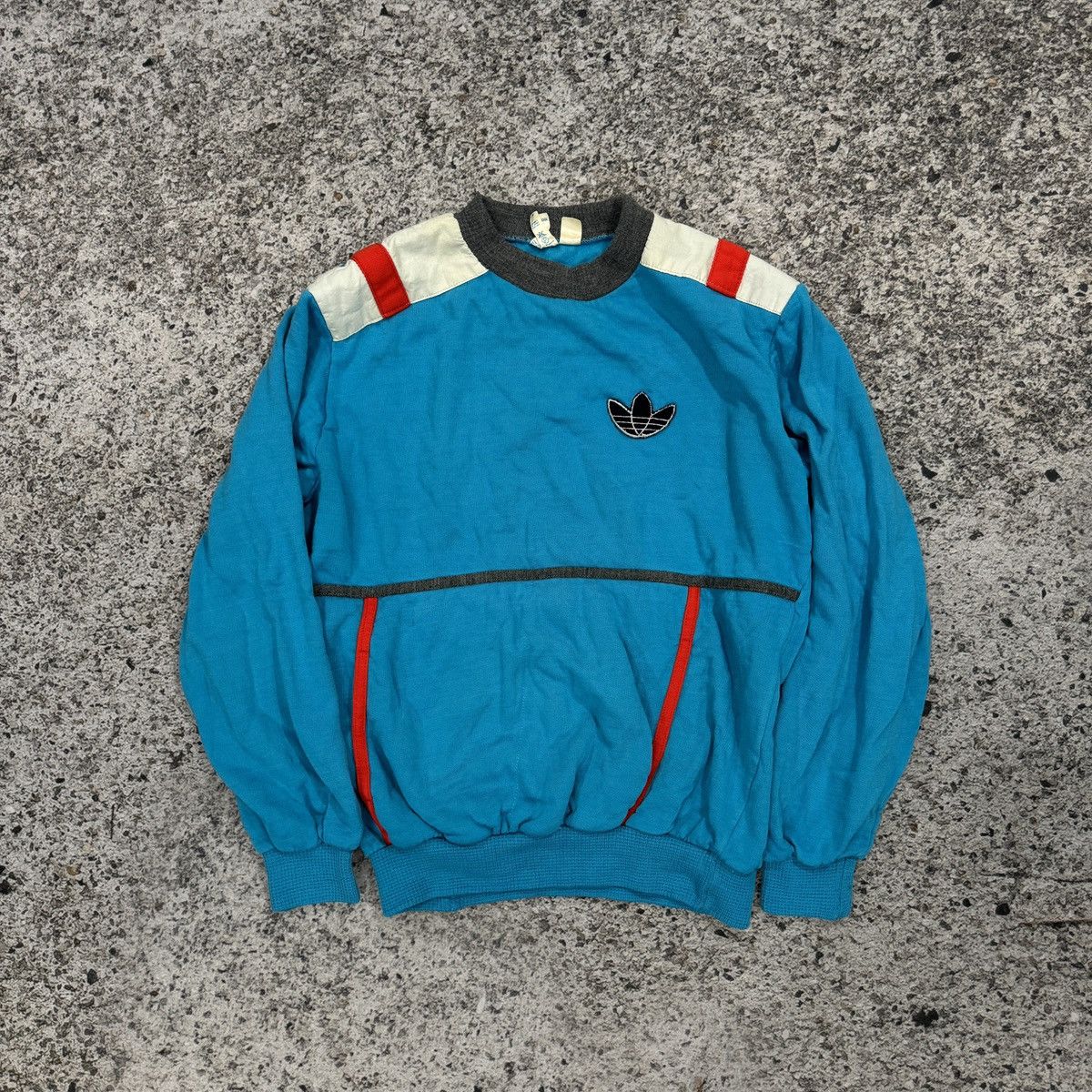 Adidas Vintage 70s 80s Adidas Ventex Jumper Sweatshirt Crewneck Size US L / EU 52-54 / 3 - 1 Thumbnail
