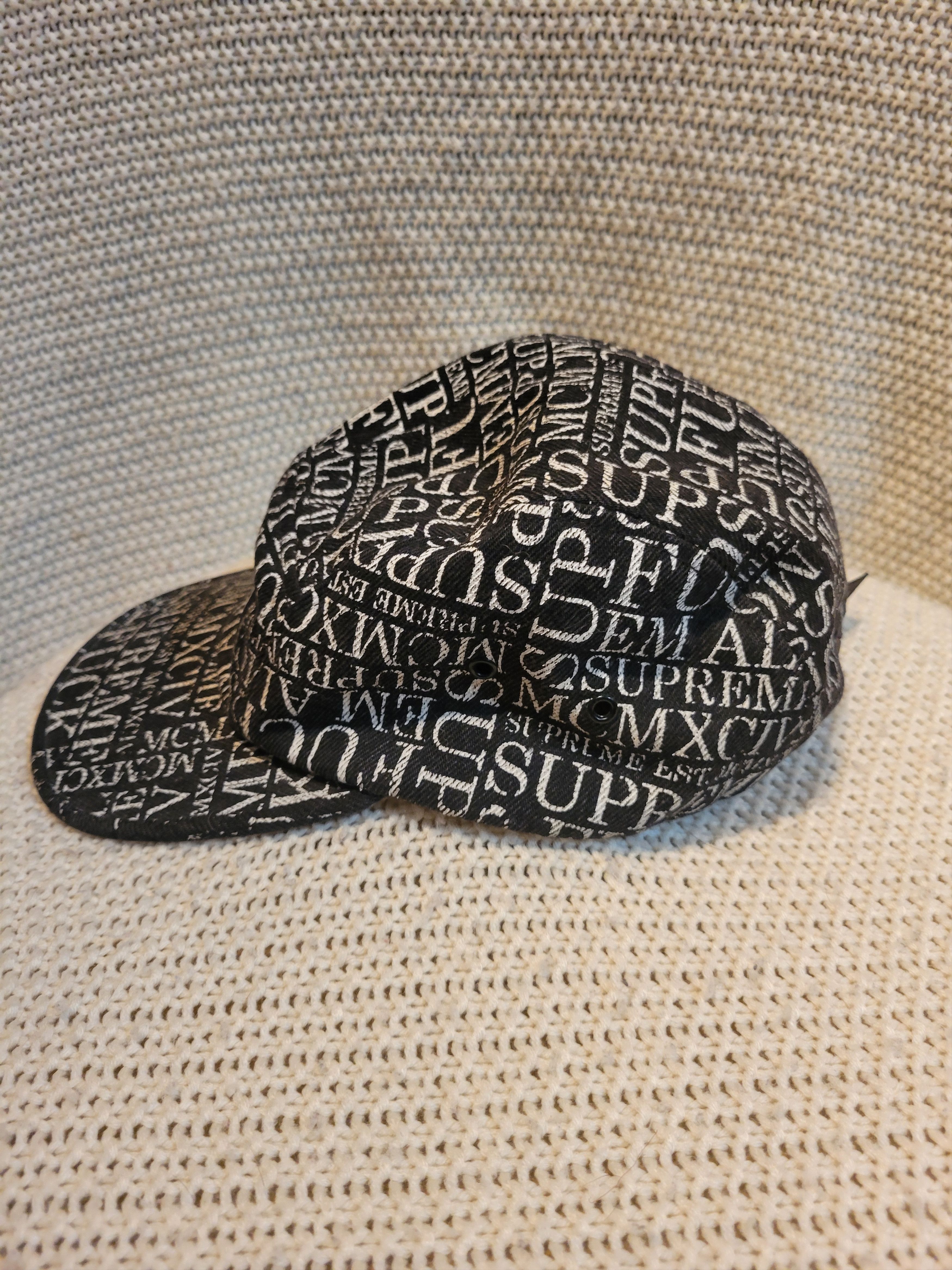 Supreme Supreme Fu*k Em ALL Denim Camp Cap Size ONE SIZE - 3 Thumbnail