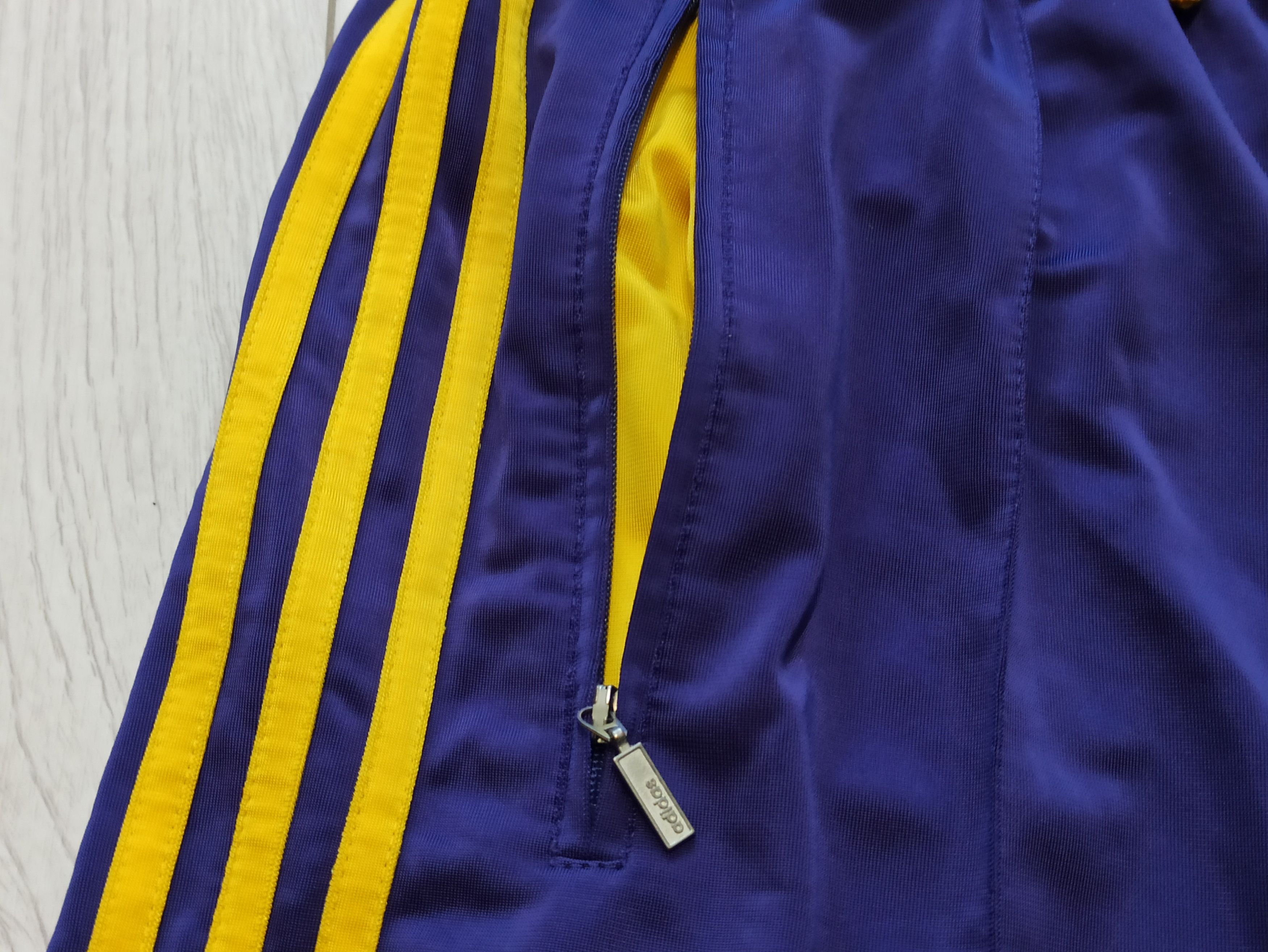 Adidas × Vintage Adidas Vintage Streetwear Pants Purple Yellow M Size US 32 / EU 48 - 3 Thumbnail