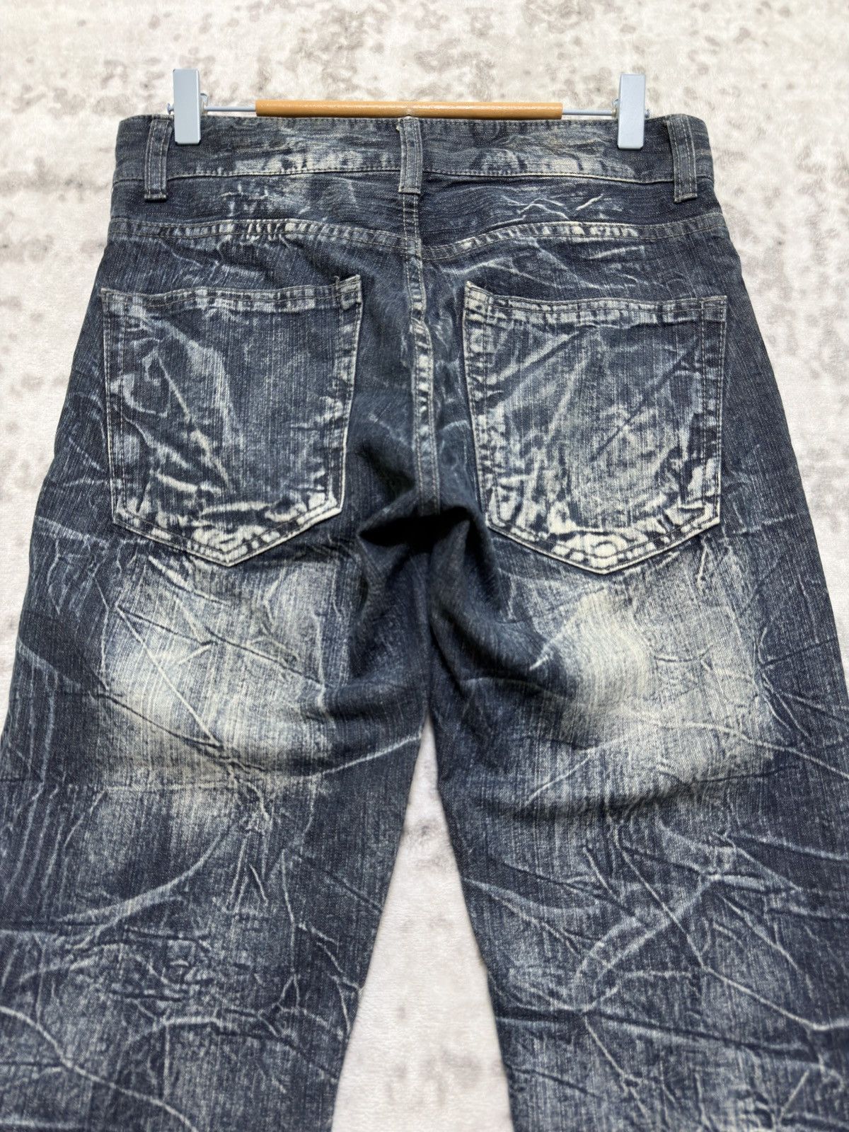 Hysteric Glamour Vintage Exit Lightning Wash Straight Y2K Poem Denim Jeans Size US 29 - 9 Thumbnail