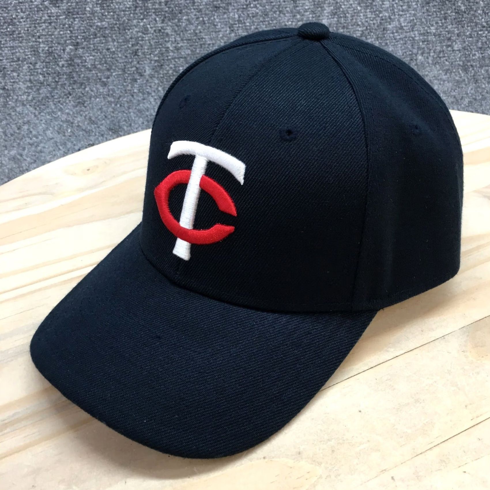 Twins Minnesota Twins Baseball Hat Men Blue OS Adjustable Curved Brim Embroidered Logo Size ONE SIZE - 2 Thumbnail