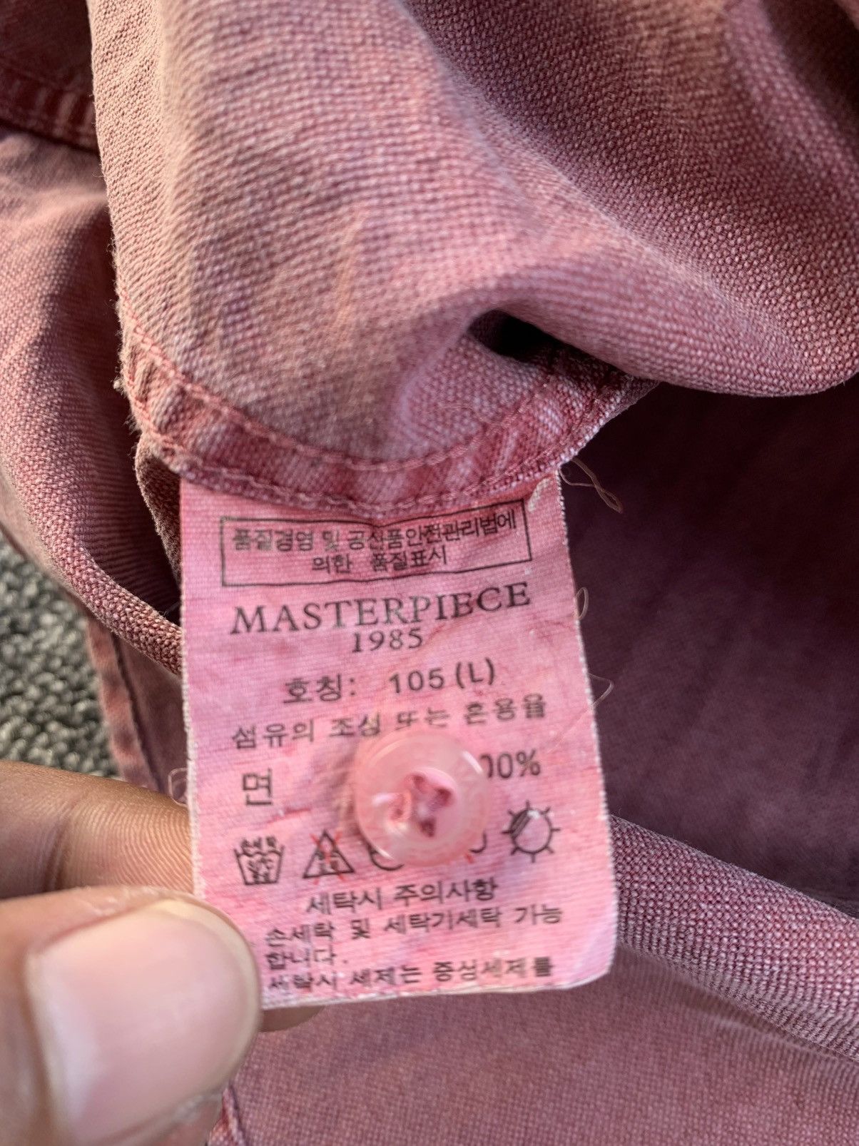 MasterPiece Master-Piece Soft Pink Vintage Japanese Buttons Shirt Size US L / EU 52-54 / 3 - 12 Thumbnail