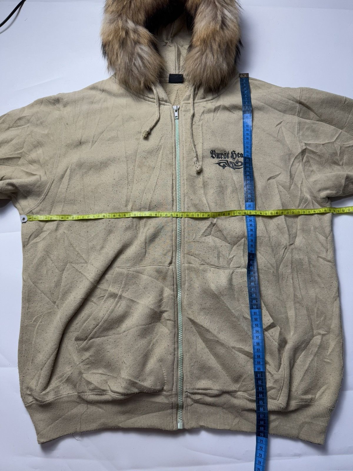 If Six Was Nine × Japanese Brand × Le Grande Bleu (L.G.B.) Fur Hoodie Poem Dragon Glittier Burst Heats Japanese Size US L / EU 52-54 / 3 - 6 Thumbnail