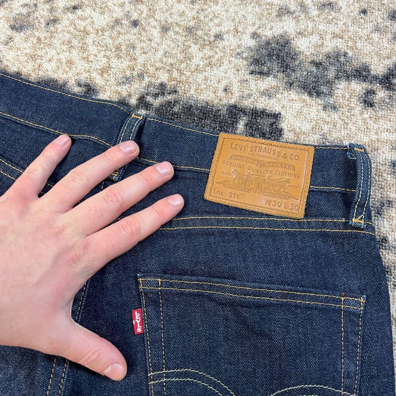 Levi's 511 Levis Premium Dark Blue Denim Jeans Streetwear Style Size US 30 / EU 46 - 5 Thumbnail