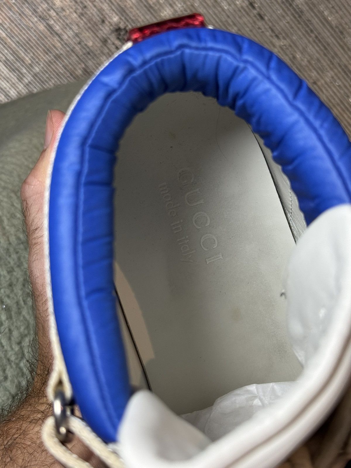 Gucci Gucci Web Accent Leather Sneaker Size US 10.5 / EU 43-44 - 6 Thumbnail