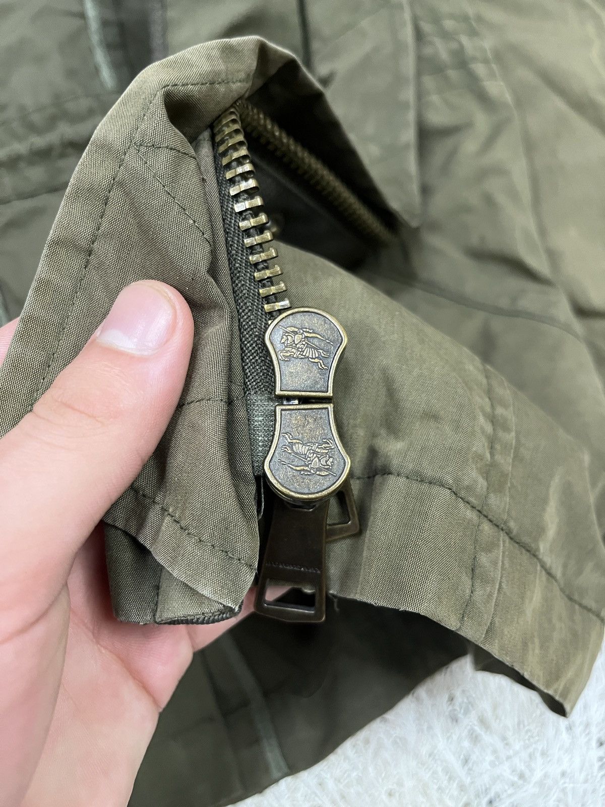 Burberry Burberry Brit Jacket Khaki Double-Breasted Belted Trench Size XS / US 0-2 / IT 36-38 - 6 Thumbnail