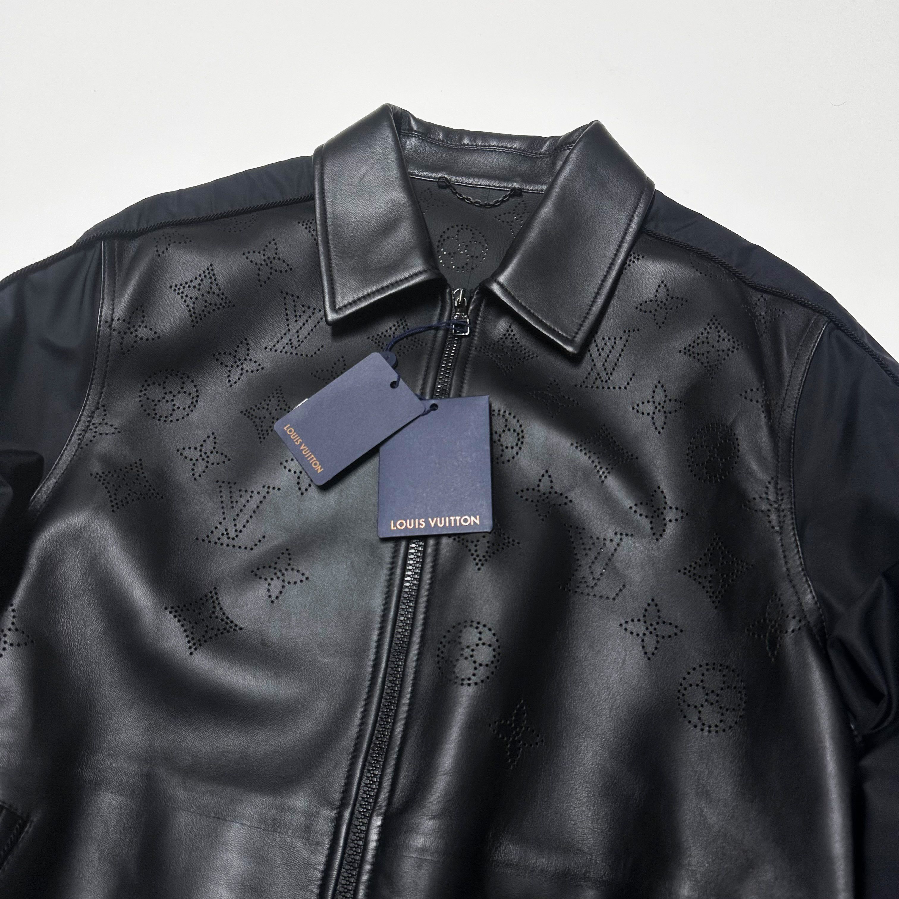 Louis Vuitton Louis Vuitton size 50 M L Leather jacket Monogram LV Size US M / EU 48-50 / 2 - 2 Thumbnail