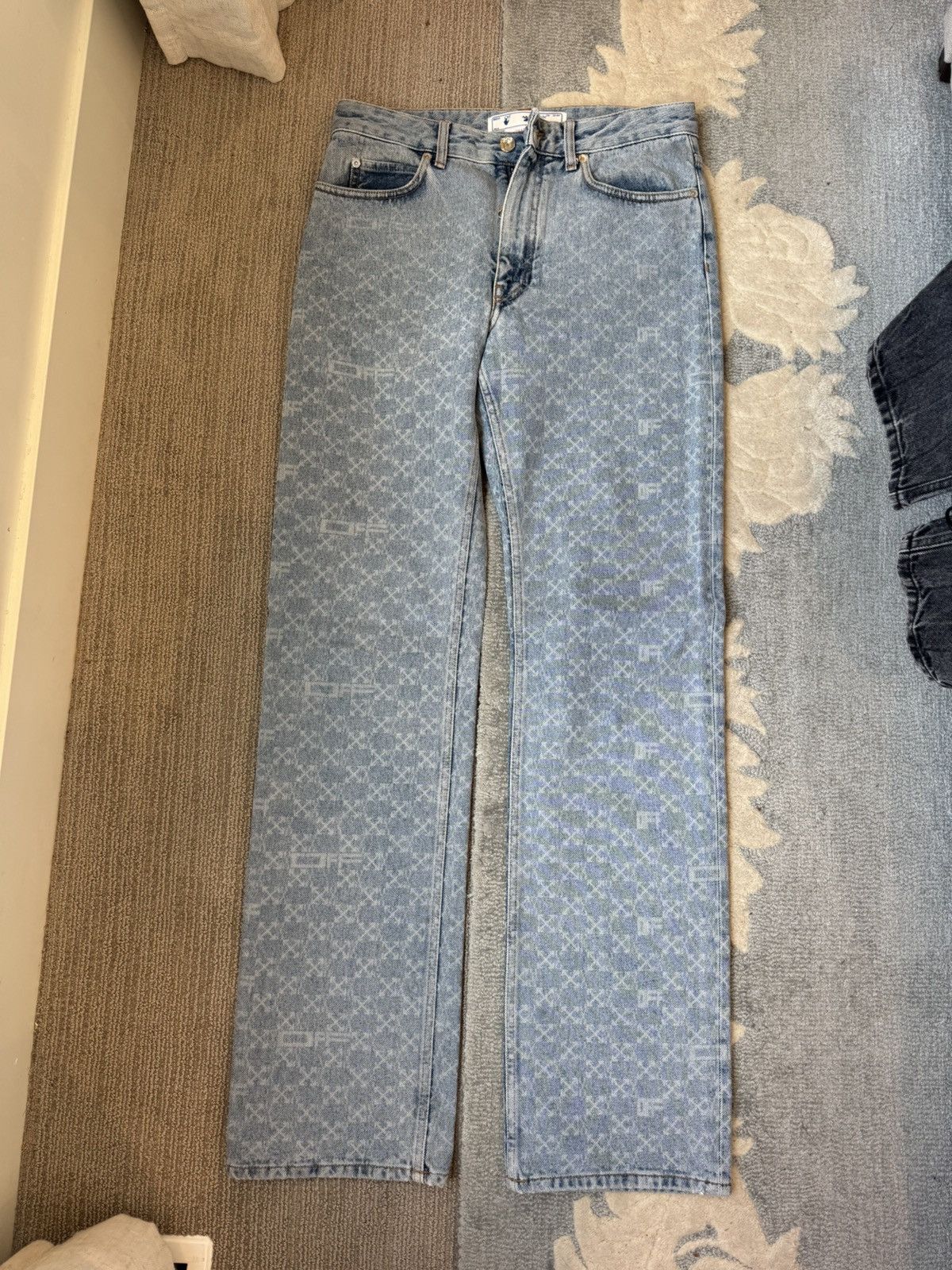 Off-White Off white logo denim Size 31" - 1 Thumbnail