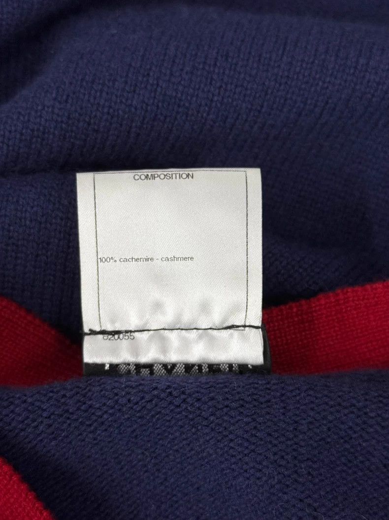 Chanel Chanel Blue and red contrast cashmere knitted cardigan coa Size XS / US 0-2 / IT 36-38 - 5 Thumbnail