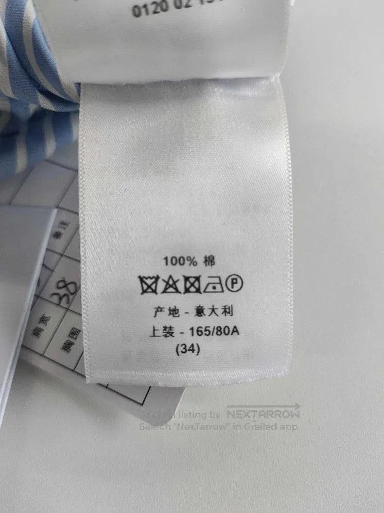 Dior Dior Blue White Stripe Shirt Dress. Size US XS / EU 42 / 0 - 5 Thumbnail