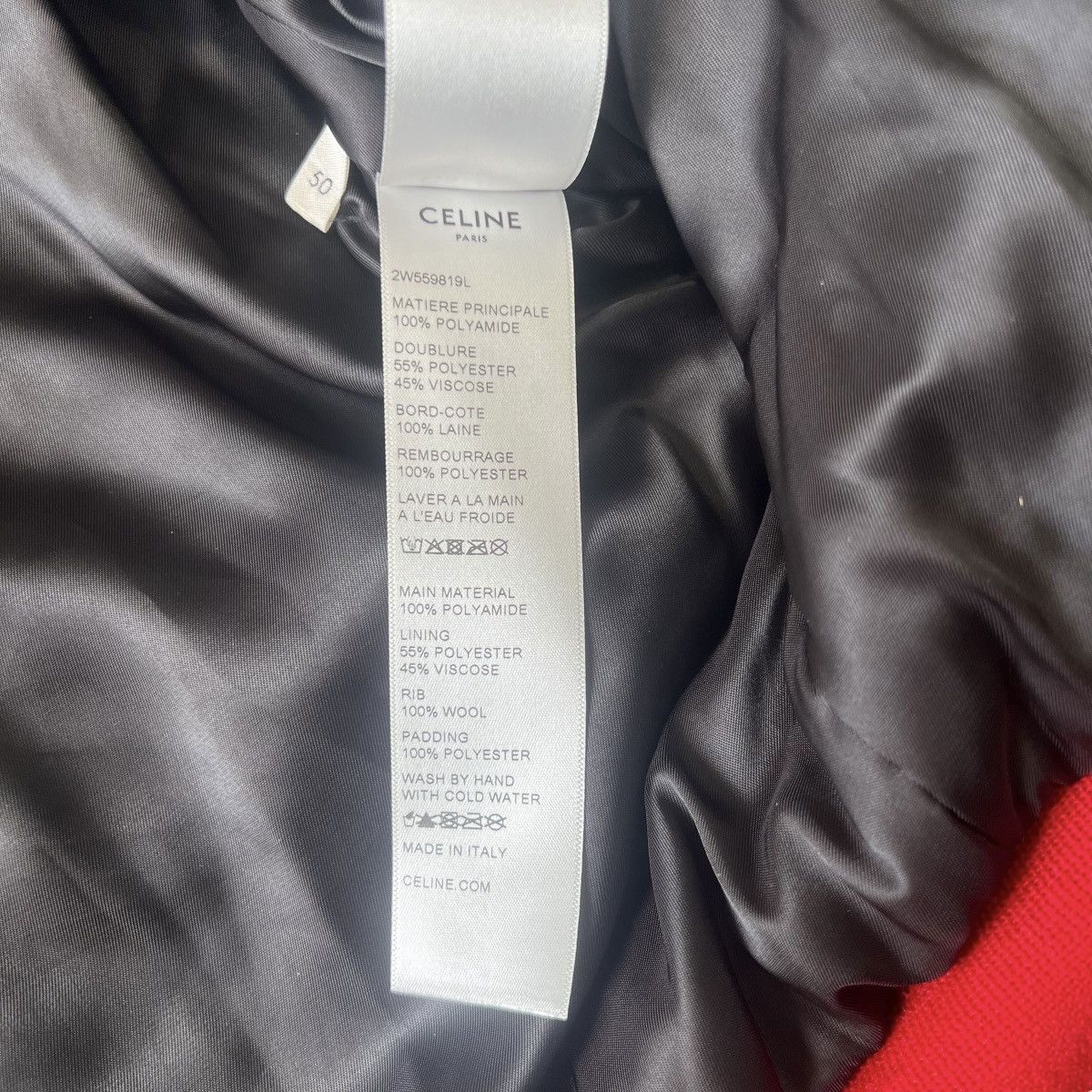 Celine × Hedi Slimane CELINE 22AW ×HEDI SLIMANE QUILTED YOKE SILVER TEDDY JACKET Size US M / EU 48-50 / 2 - 6 Thumbnail