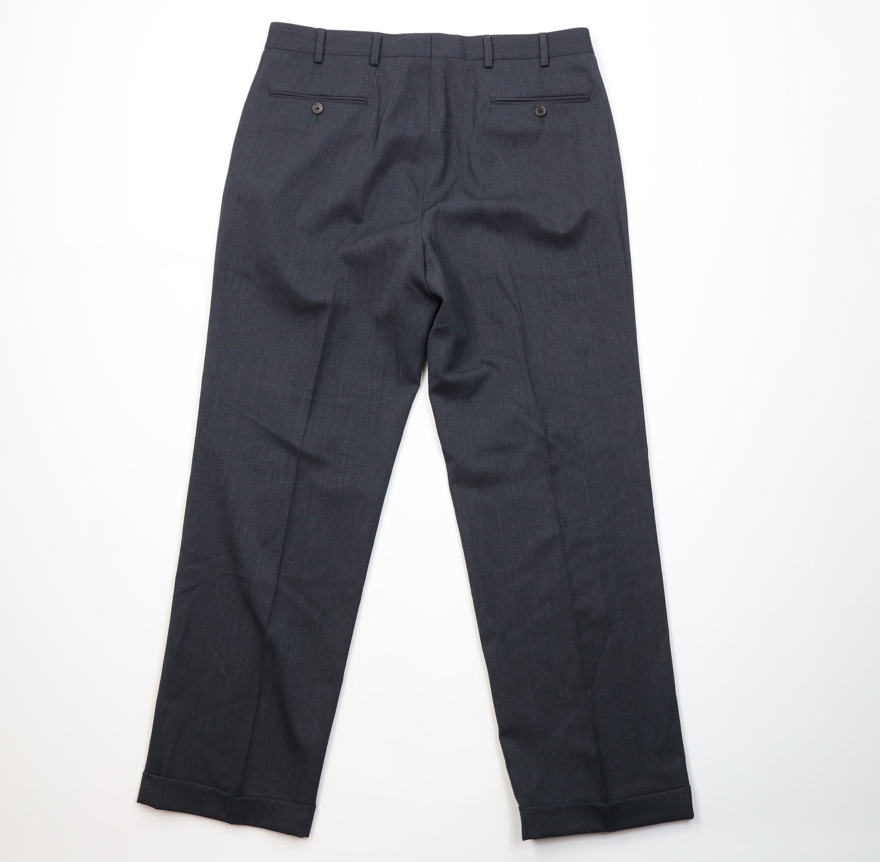 Brooks Brothers Vintage Brooks Brothers Madison Wool Knit Wide Leg Pants Size US 36 / EU 52 - 11 Thumbnail