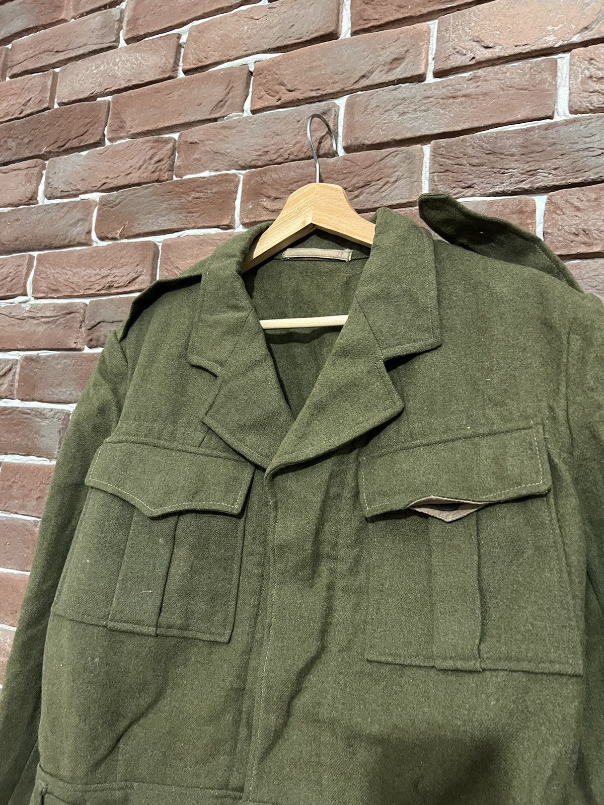 Vintage Vintage 50s Wool Olive Military Jacket Workwear Cropped Size US S / EU 44-46 / 1 - 6 Thumbnail