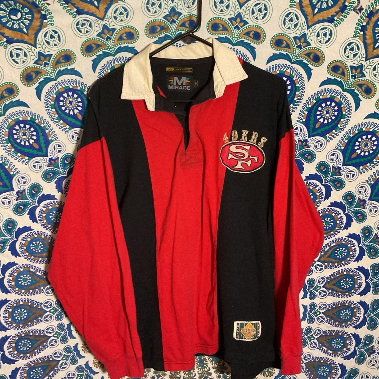 Mirage Vintage San Francisco 49ers Rugby Shirt Size US XL / EU 56 / 4 - 1 Thumbnail