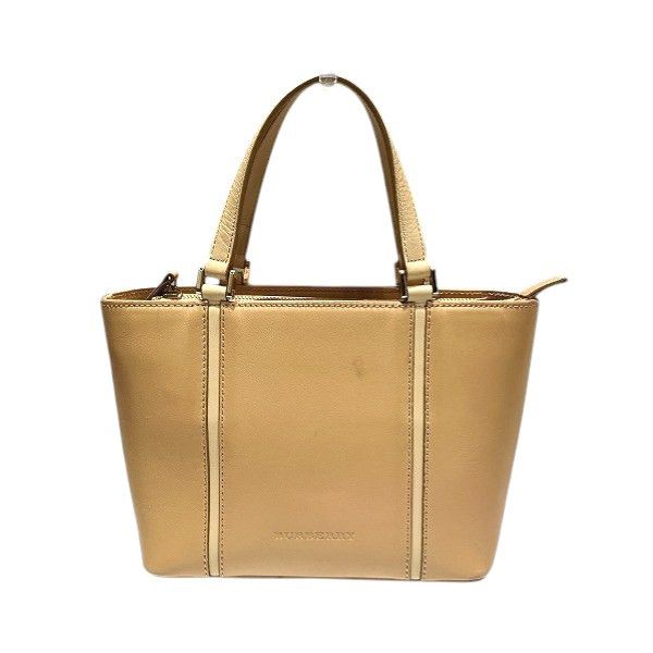 Burberry Burberry Burberry Classic Check Canvas Leather Handbag Leather Handbag DUTY FREE for USA Size ONE SIZE - 1 Thumbnail