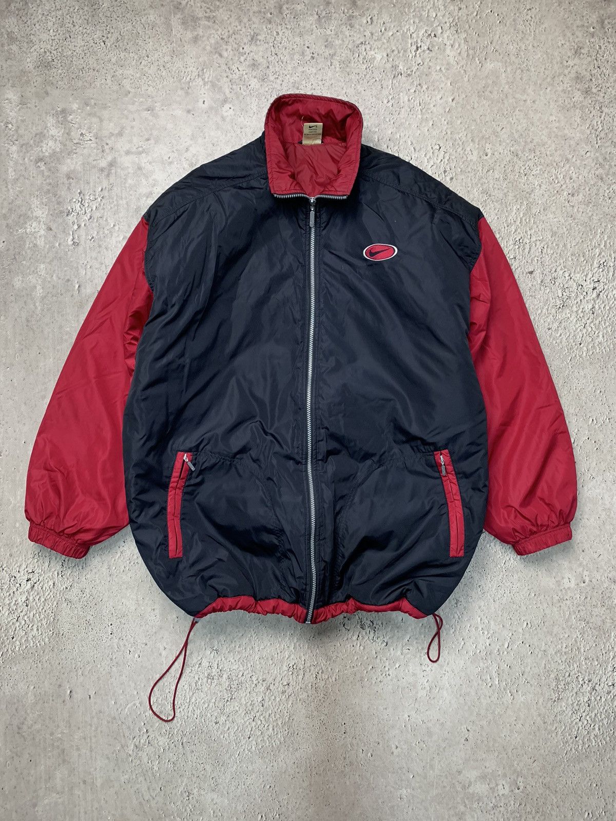 Nike × Vintage Vintage Y2K Nike Down Jacket Puffer 90s Swoosh Black Nike Size US XL / EU 56 / 4 - 4 Thumbnail