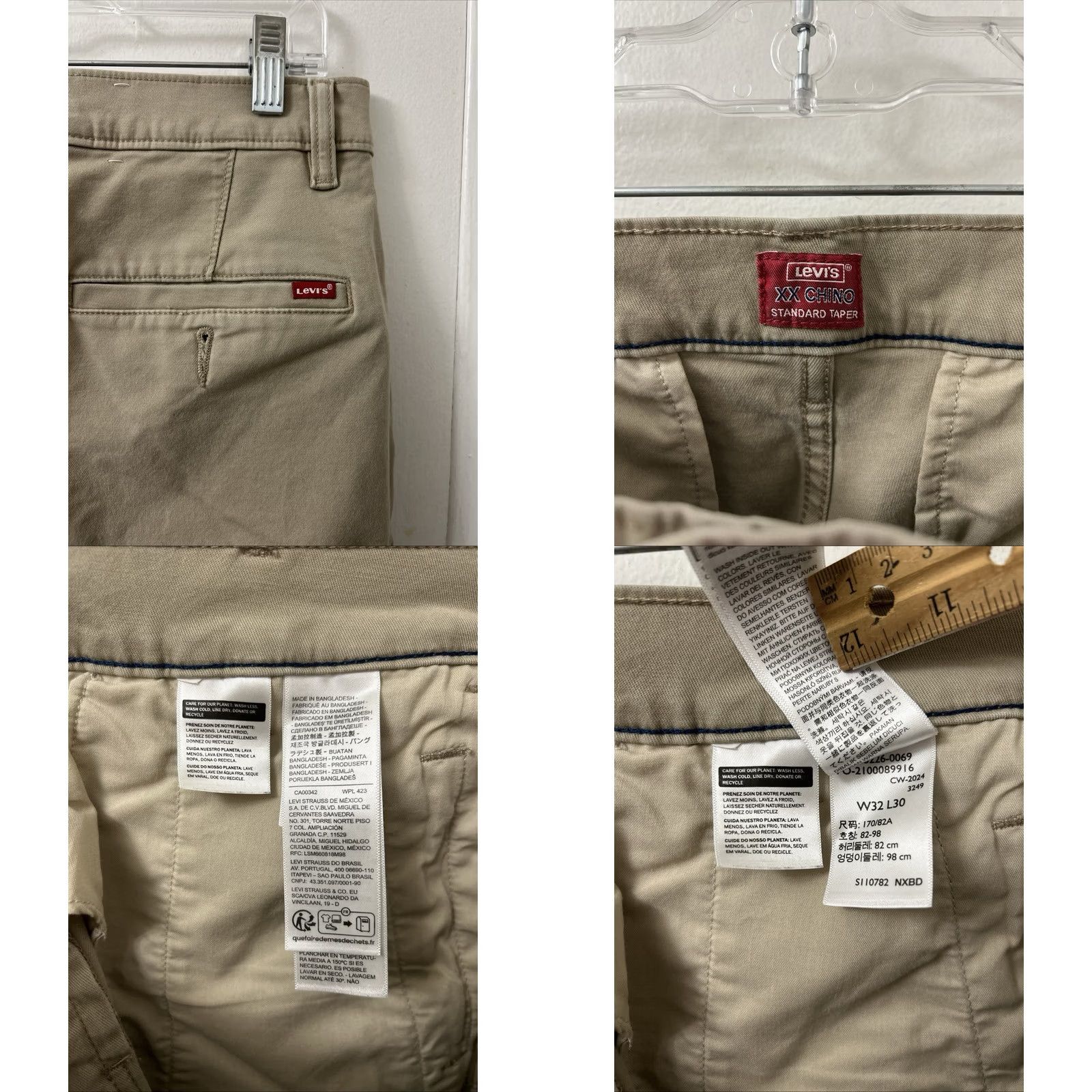 Levi's Levi's XX Chino Standard Taper Pants Mens 32x30 Tan Khaki Chino Trousers Slim Fit Casual Workwear Vintage: No Size US 32 / EU 48 - 8 Thumbnail