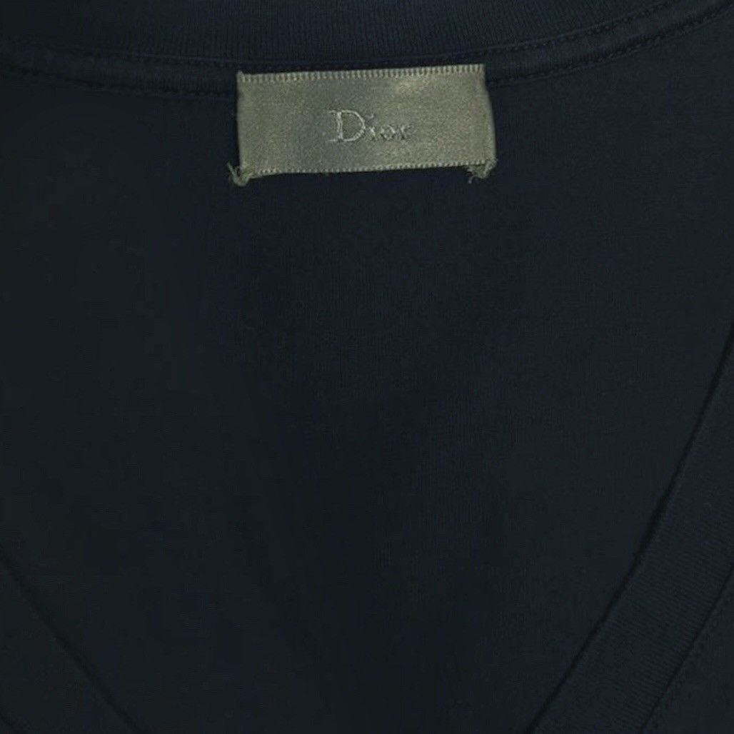 Dior 👕Dior V-neck Navy Blue Shirt Size US L / EU 52-54 / 3 - 2 Thumbnail