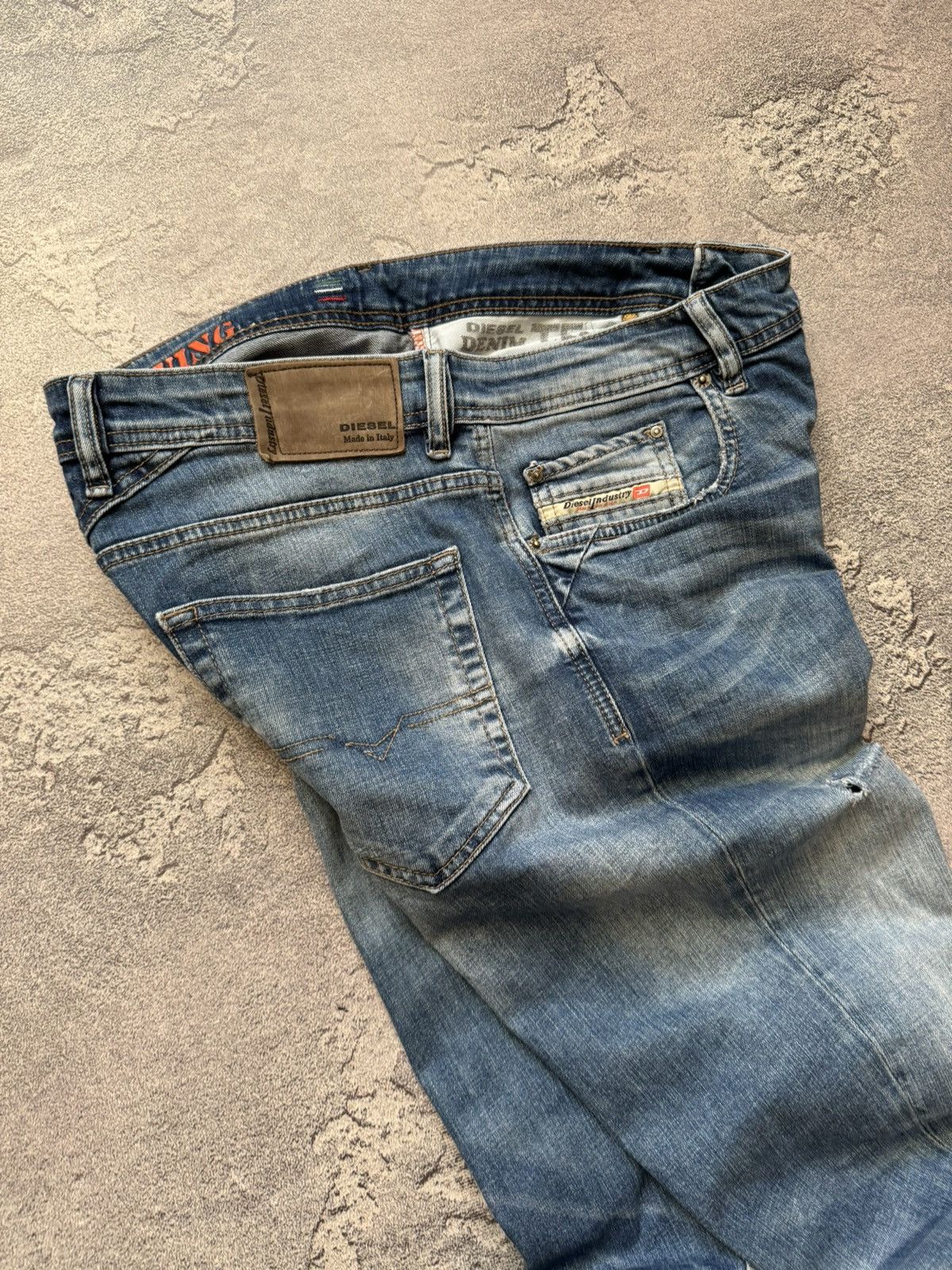 Diesel × Diesel Black Gold Diesel 34/30 denim pant trouser Jean chino distressed y2k Size US 34 / EU 50 - 18 Thumbnail