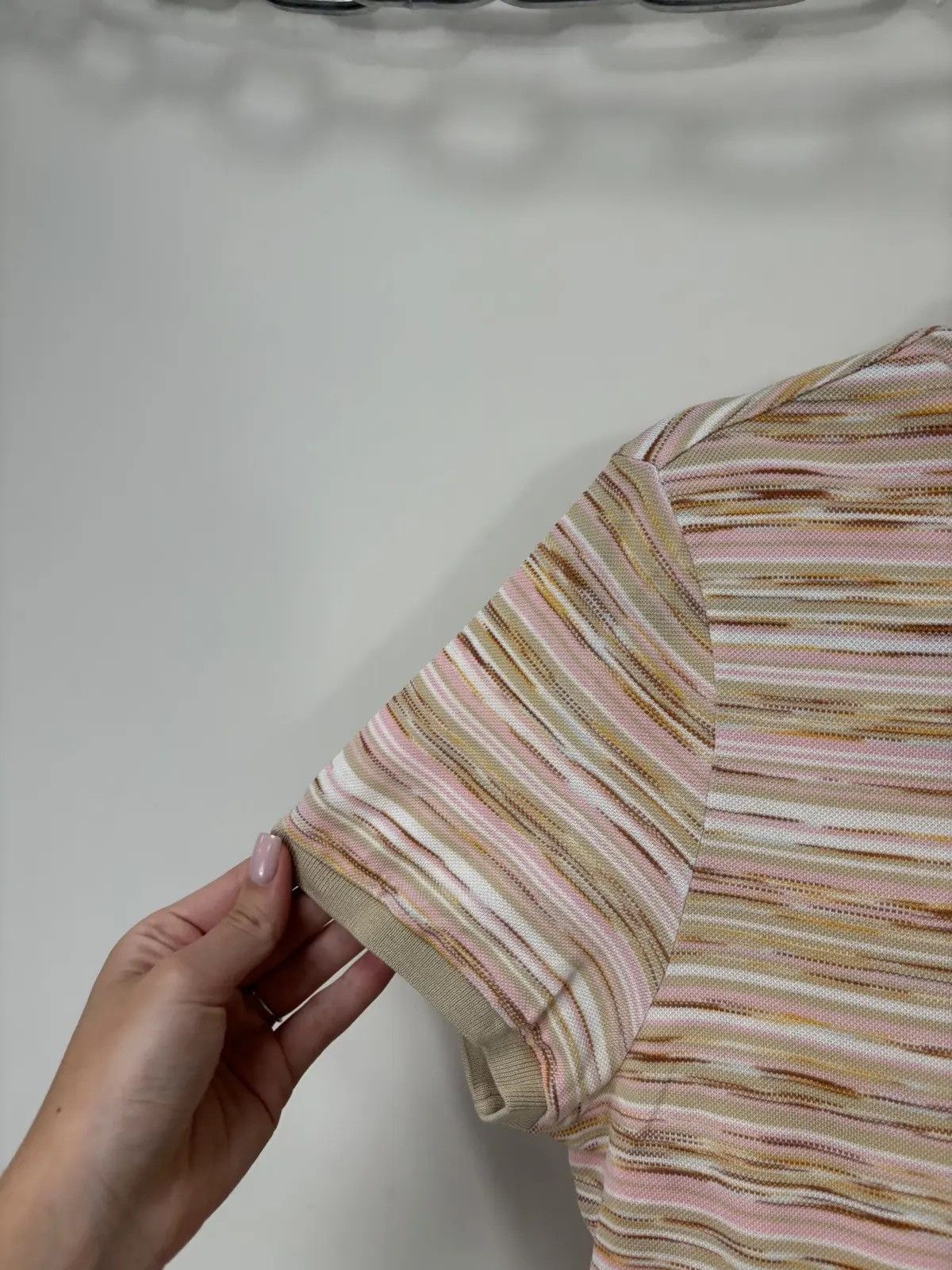 Dolce & Gabbana × Vintage Vintage Dolce & Gabbana Women’s Classic Striped Polo Shirt Size M / US 6-8 / IT 42-44 - 5 Thumbnail