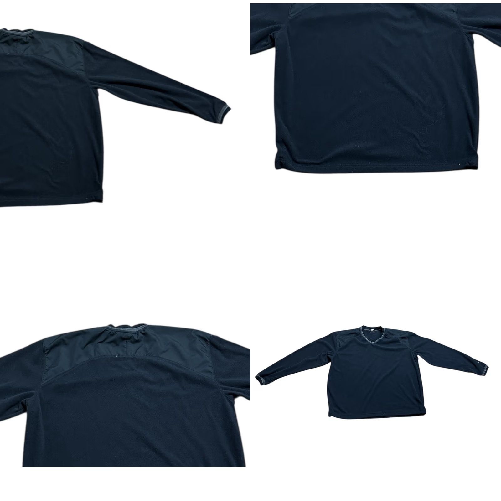 Nike VINTAGE Nike Golf Therma Fit Black Fleece V Neck Sweater Men's Large Size US L / EU 52-54 / 3 - 9 Thumbnail