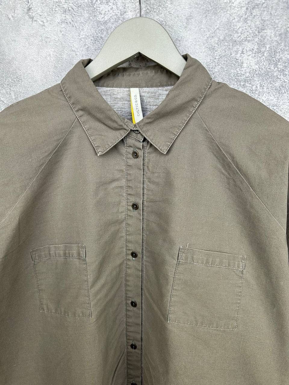Designer Celtic & Co Oversized Utility Tunic Shirt High-Low Hem LS Size M / US 6-8 / IT 42-44 - 4 Thumbnail