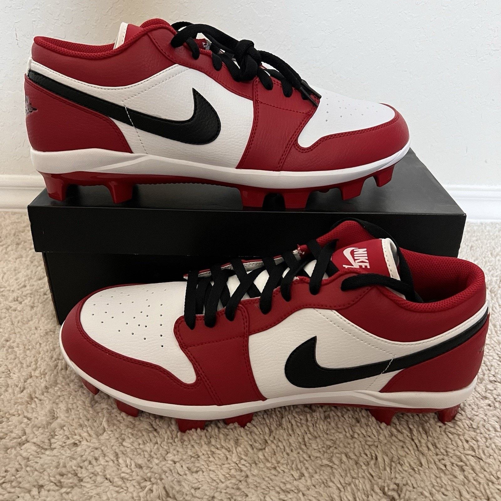 Jordan Brand Nike Air Jordan 1 Retro MCS Low Baseball Cleats Sz 14 New Size US 14 / EU 47 - 1 Thumbnail